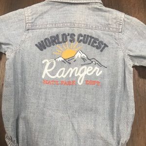 Denim Buttondown Onesie